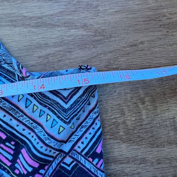 PINK Victoria's Secret Sleepwear Tank Top Size M Tribal Aztec Print Racerback - Picture 5 of 7